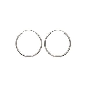 Boucles D'oreilles Créoles Femme En Argent Sterling 925 - Dimensions 33mm X 30mm, Neuves Avec étiquettes
