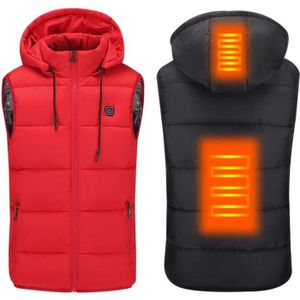 Plein Air Le Ski la Chasse Hiver V/êtements Chauffants USB la Randonn/ée Chauff/é Gilet Veste Gilet Chauffant /Électrique Lavable Gilet Chauff/é Temp/érature R/églable pour Femmes Hommes la P/êche