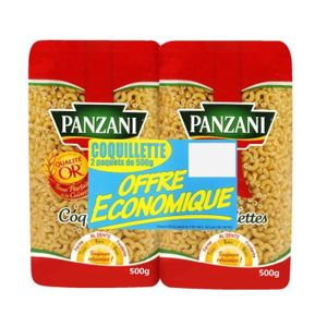 PENNE TORTI & AUTRES PANZANI Coquillettes 2x500g