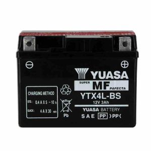 BATTERIE VÉHICULE YUASA-812045 - Batterie YTX4LBS