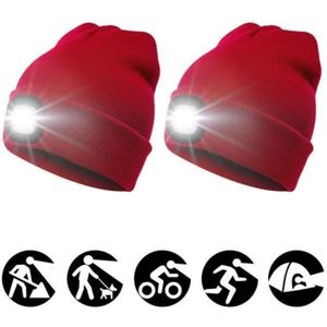 TROUSSE MANUCURE Glife06691-Chapeau de bonnet LED rechargeable unisexe avec lumière de lampe frontale haute puissance à batterie USBZhw3716