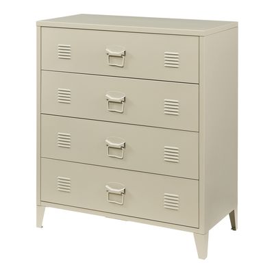 Meuble Design 93x80x30cm Commode Rangement [en.casa] 93x80x30cm - 2 Portes Touch-lâche - Charge 20kg - Style Bois Foncé Meuble Rangement Push-to-open 20kg Charge
