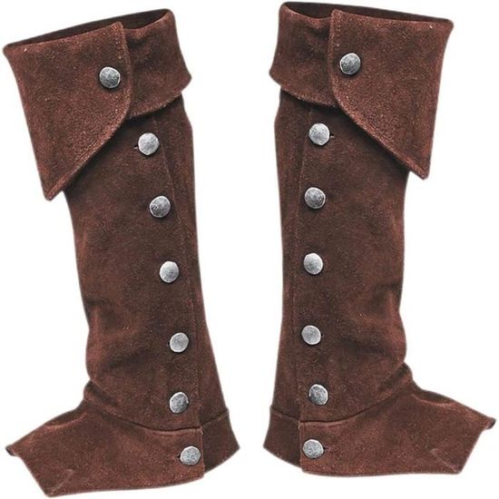 Couvre-bottes Médiéval Similicuir - Pirate, Viking, Renaissance - Cosplay & Déguisement