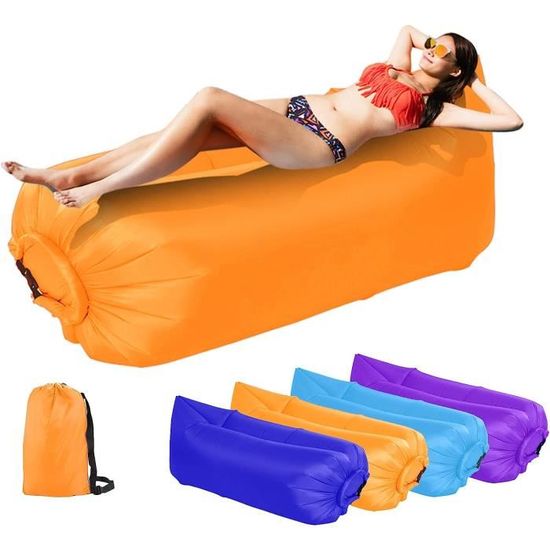Matelas Gonflable Transparent Portable - 185x60x6 Cm, Charge 200-250 Kg, Pour Camping