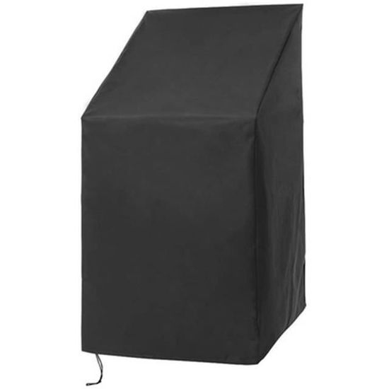 Housse De Protection Imperméable Pour Chaise œuf Double Extérieur - 230 X 200 Cm - Noir Et Gris - Avec Sac De Rangement