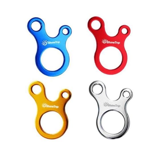 Tendeur Corde Aluminium 8mm Dia 3 Trou Droit Cordon Ajusteur Rouge
