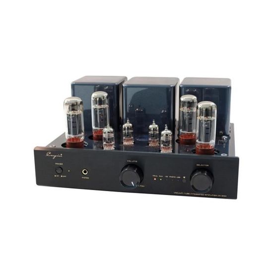 Cayin CS-55A EL34 Noir - Amplificateur HiFi Intégré à Tubes - Amplis Hi-Fi