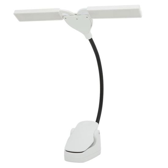 ESTINK Lampe de pupitre Lampe blanche de conception professionnelle pliable  rechargeable de lumière de pupitre de musique pour des - Cdiscount  Instruments de musique