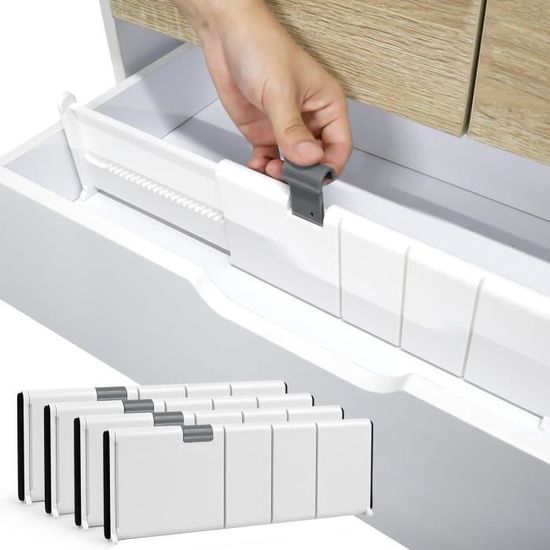 GIOVARA 12 Paquets De Séparateurs De Tiroirs En Plastique, Organisateur