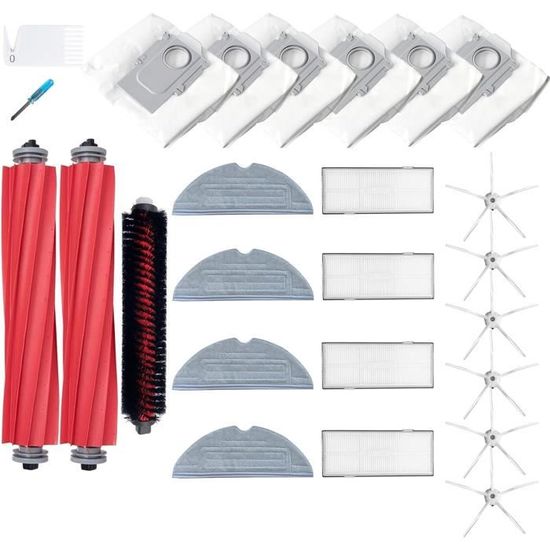 Kit Accessori Ricambio INF Per Roborock S7 MaxV / Ultra, T8 Plus, G10S, 17 Pezzi