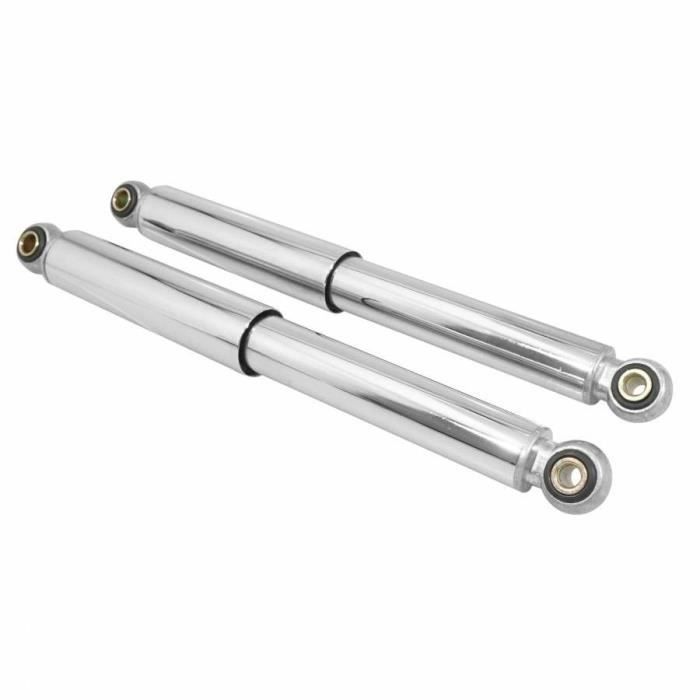 Paire D'amortisseurs Peugeot 103 MVL – Chrome, Entraxe 320 Mm – SELECTION P2R