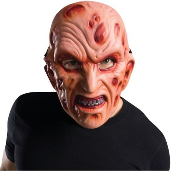 Masque en plastique Freddy adulte - Rouge