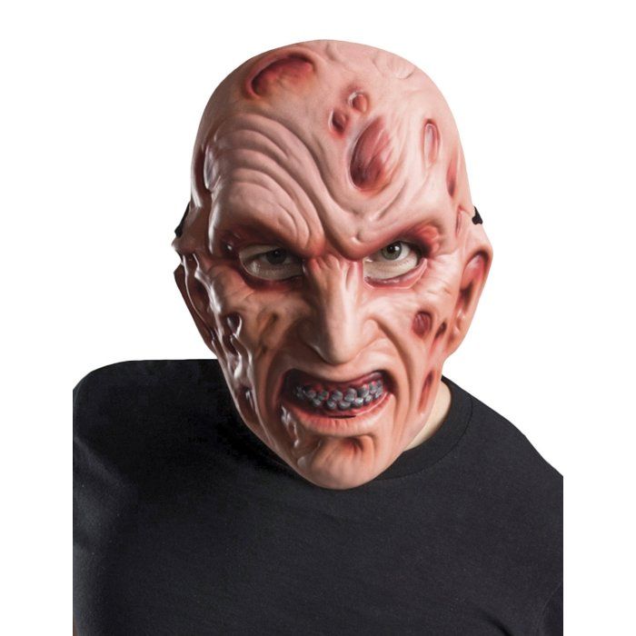 Masque en plastique Freddy adulte - Rouge