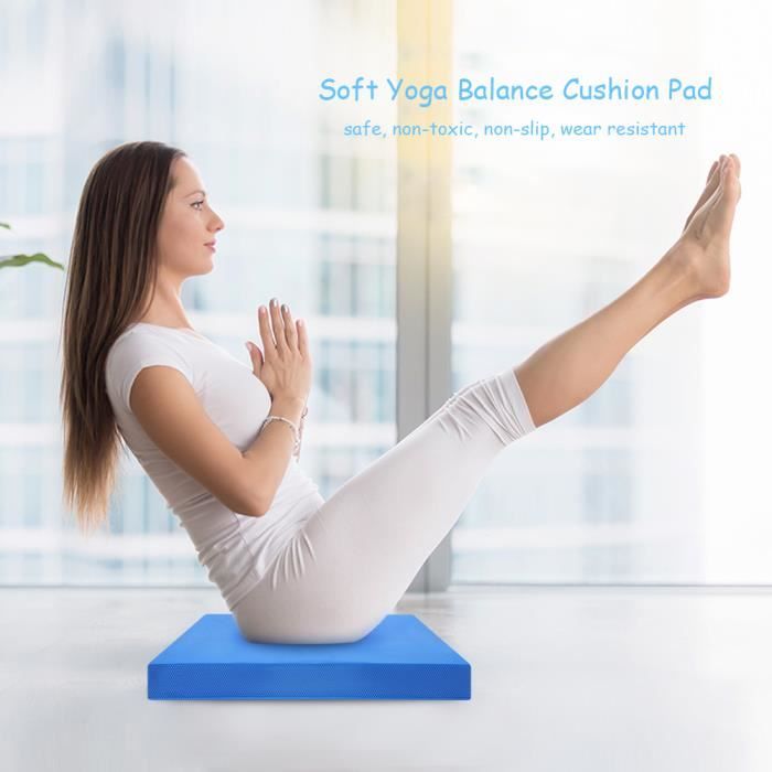 Tapis de Yoga doux équilibre coussin coussin formation rembourré taille abdomen exercice tapis de fitness équipement (L)-SEC