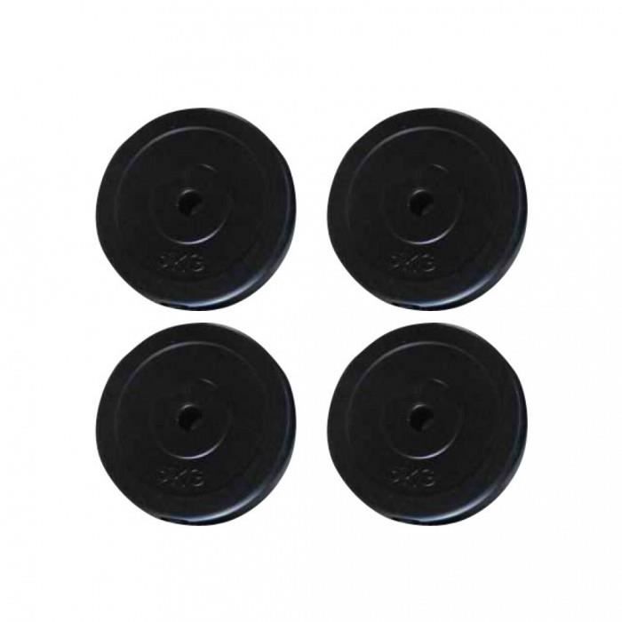 Poids libres Disque rempli de sable 4 x 5 kg avec revetement plastique