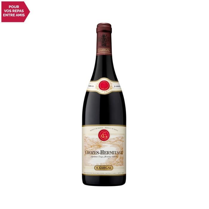 Crozes-Hermitage Rouge 2019 - 75cl - Maison Guigal - Vin AOC Rouge de la Vallée du Rhône - Cépage Syrah