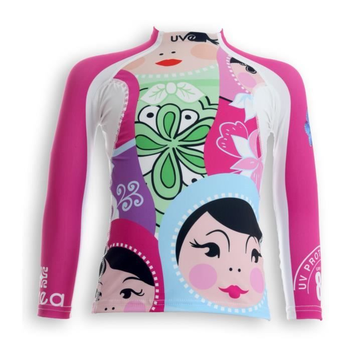 UVEA Teeshirt rashguard anti UV 80+ maillot manches longues INDIANA - Taille 9/18 mois - Imprimé polska