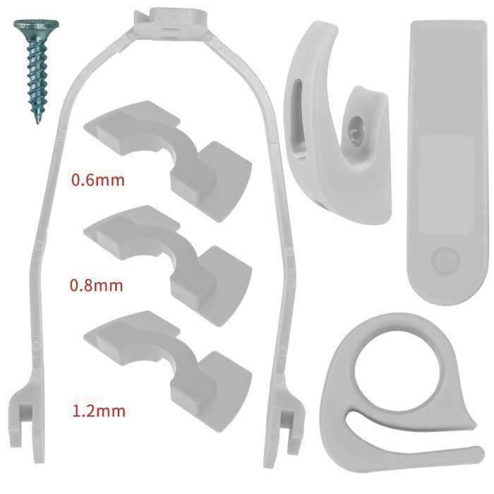 8PCS Accessoires Trottinette Electrique pour Xiaomi M365 M187 PRO BLANC