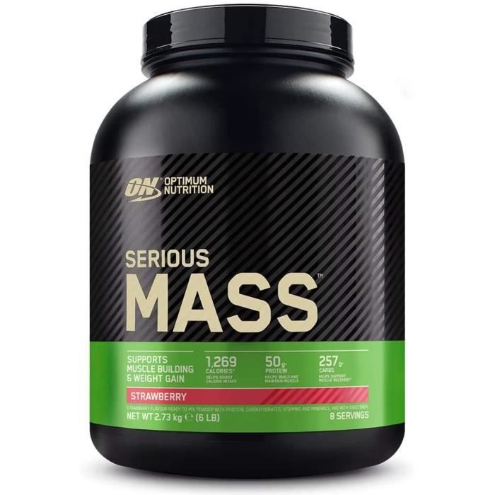 Optimum Nutrition Serious Mass, Mass Gainer avec Whey, Proteines Musculation Prise de Masse avec Vitamines, Creatine et Glutamin198