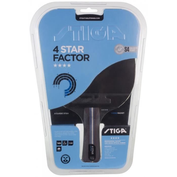 RAQUETTE DE PING PONG STIGA FACTOR 4 ETOILES