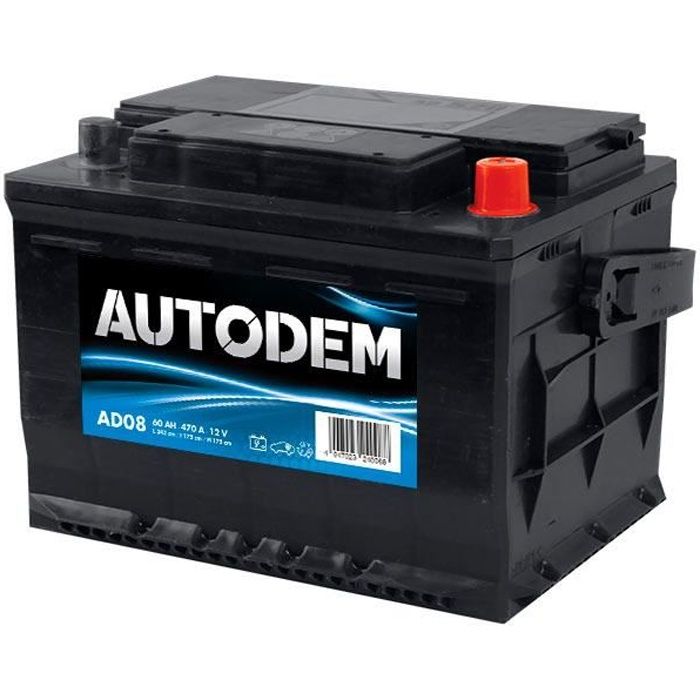 Batterie Autodem Autodem AD08 62Ah 460A - 4047023240088