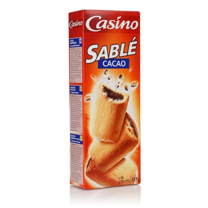 ST MICHEL Biscuits Sablé gourmand cacao - 225 g