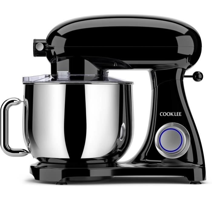 COOKDEYI 1800W 8L Métal Robot Pâtissier Multifonctions Électrique Pétrisseur 10+1 Vitesses Mixeur