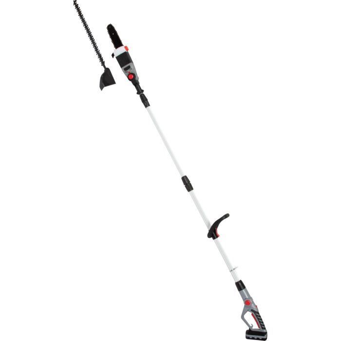 ELEM GARDEN TECHNIC Taille haies sans fil multifonction sur perche télescopique 41cm 18 V lithium - élagueuse 20cm