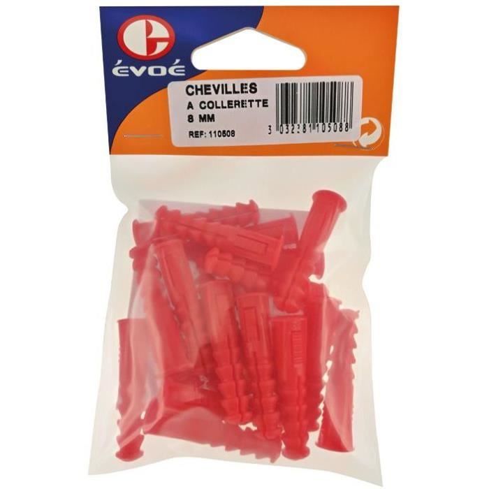 Chevilles à collerette 8x37mm