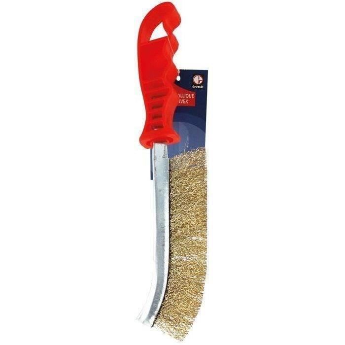Brosse métalic manche convex