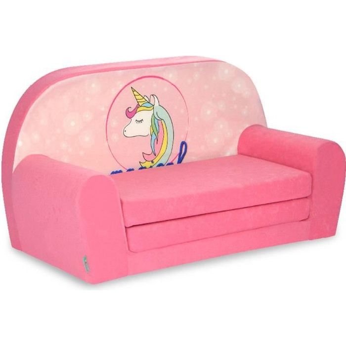 Mini canapé fille licorne