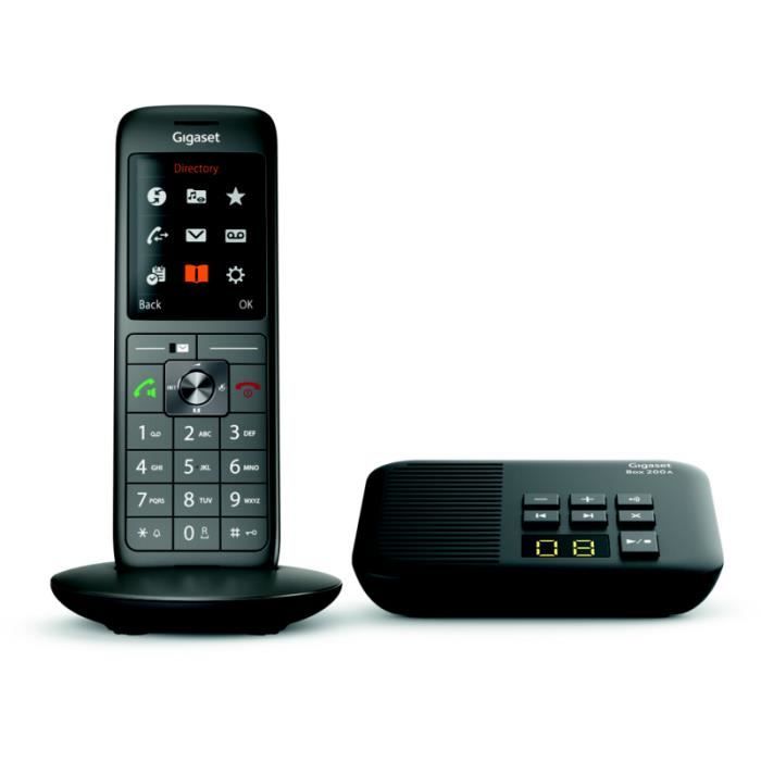 Téléphone sans fil Gigaset CL660A Solo Noir