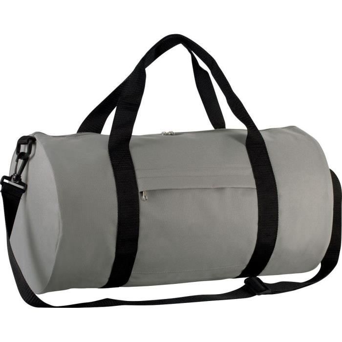 Sac fourre tout en forme tubulaire - KI0633 - gris clair