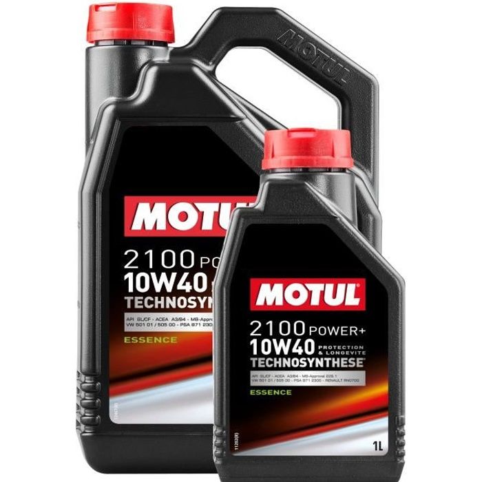 MOTUL Huile 2100 POWER+ ESSENCE 10W40 5+1L (bidon) - Huile auto