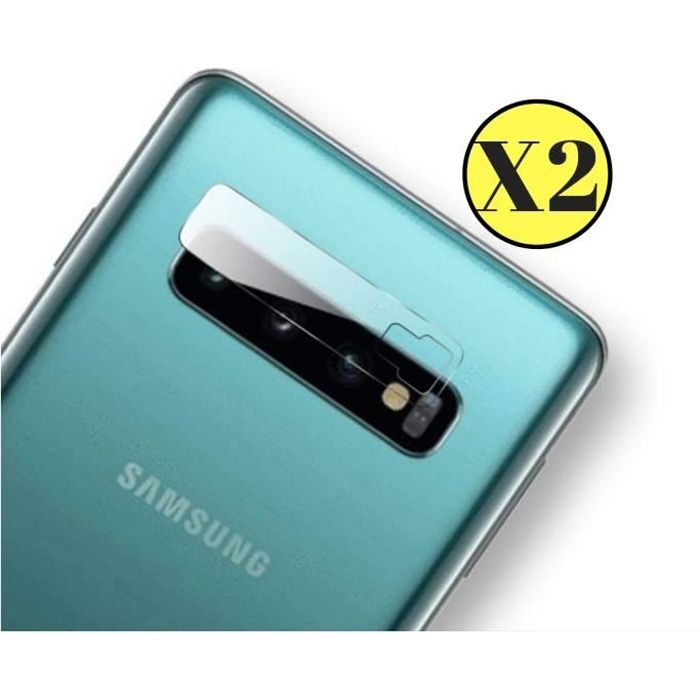 Lot de 2 Verres Trempé Protection Caméra pour Samsung Galaxy S10 - Film Protecteur Lentille Appareil Photo Arriere