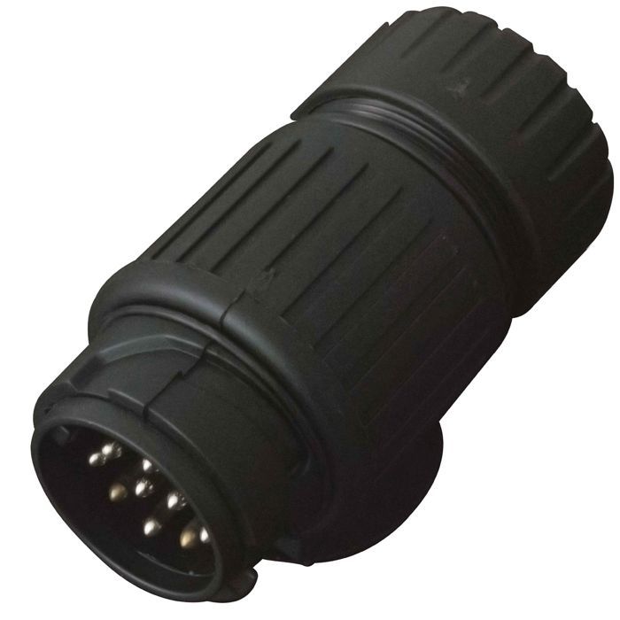 Prise remorque pvc mâle 13 plots de 12 V