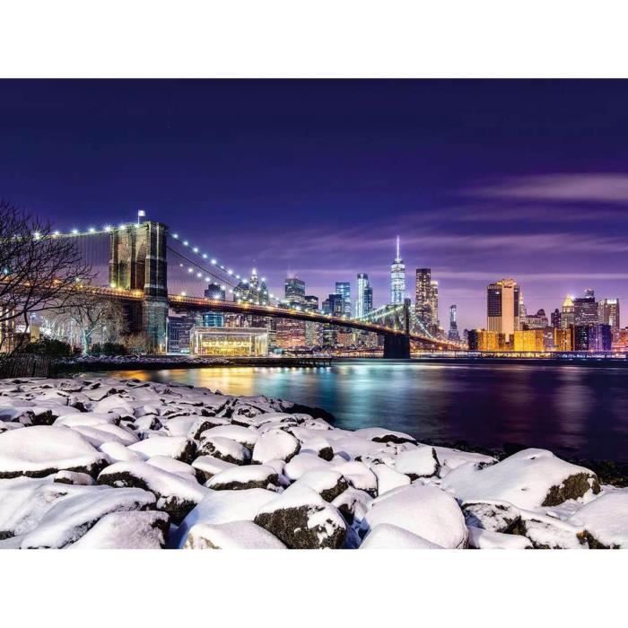 Puzzle 1500 pièces : New York en hiver Coloris Unique
