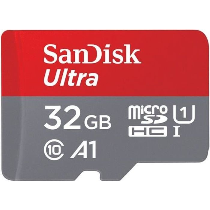 Sandisk ULTRA 32 Go 120Mb/s Micro SD SDHC Classe 10 UHS-I version 2021