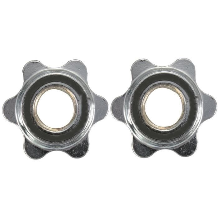 2X 1 pouces Standard Colliers Barbell Spinlock Vis Pince Haltère Barre De Levage De Poids