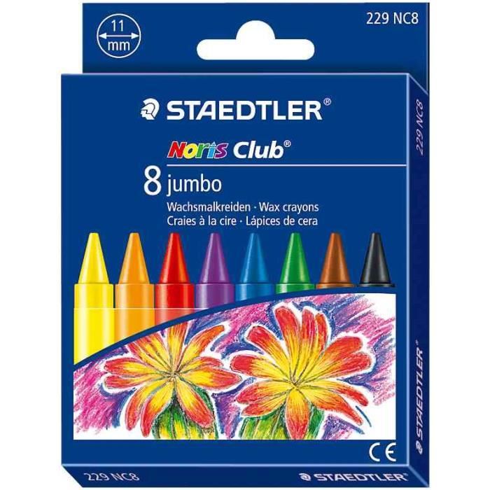 Craie à la cire Noris Club jumbo, étui carton de