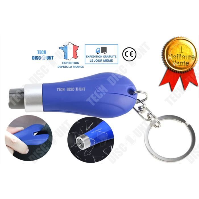 TD® Petit marteau de sécurité Outil de sauvetage d'urgence Auto Escape verre coupe-circuits ceinture de sécurité Cutter Porte-clés