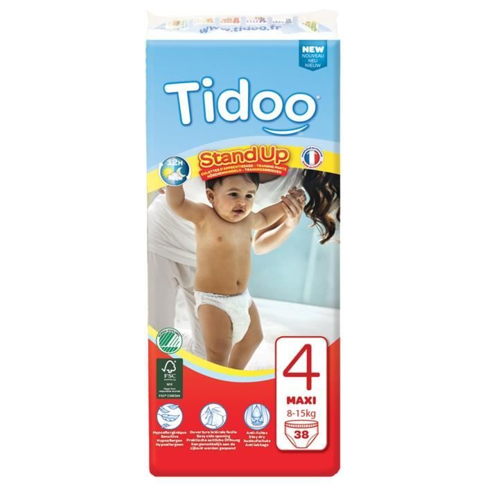 Tidoo Stand Up Culottes d'Apprentissage Taille 4 Maxi 38 culottes