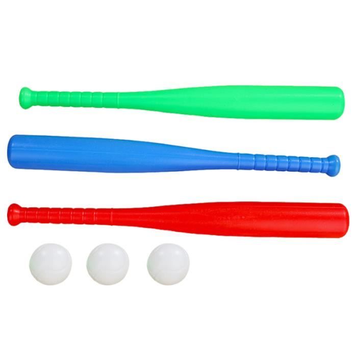 1 Set Kids Baseball Interactive Intéressant En Plastique Éducatif Jouet Playset Bat Kit BALLE DE TENNIS DE TABLE