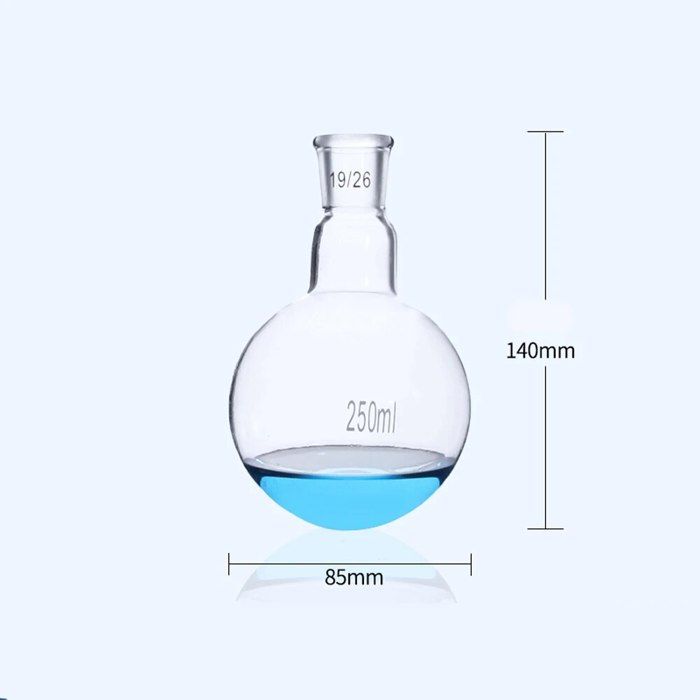 Pallone Di Reazione In Vetro A 4 Colli, 1000 Ml, Vetro Borosilicato, Per Laboratorio Chimico, Con Giunti Smerigliati