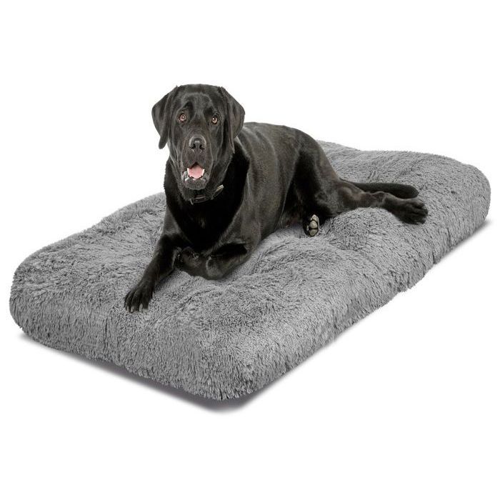 Comparer les prix de Coussin pour chien à poils longs et hauts 130x90 cm gris clair