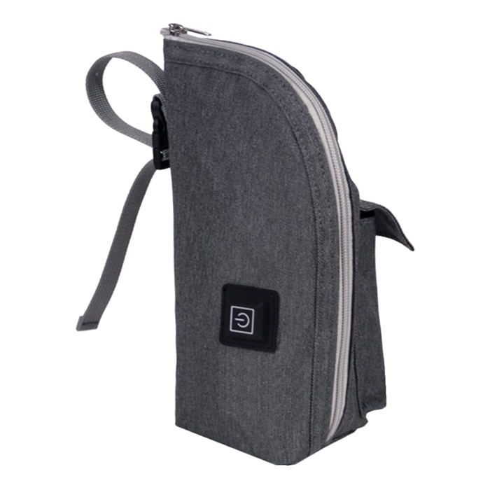 Sac Isotherme Biberon Portable Avec Motif Chaton - Garde Au Chaud 2-4h, Dimensions 8x7x22 Cm, Accroche Poussette