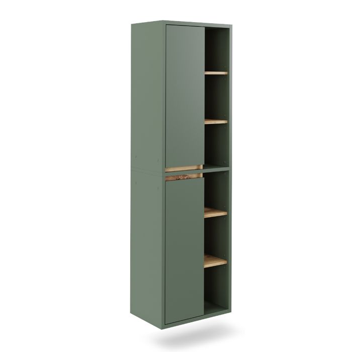Armoire haute Viola 50x170cm avec des étagères ouvertes Vert/Chêne Vicco 55153 Armoire haute Viola 50x170cm avec des étagères ouvertes Vert/Chêne Vicco 55153
