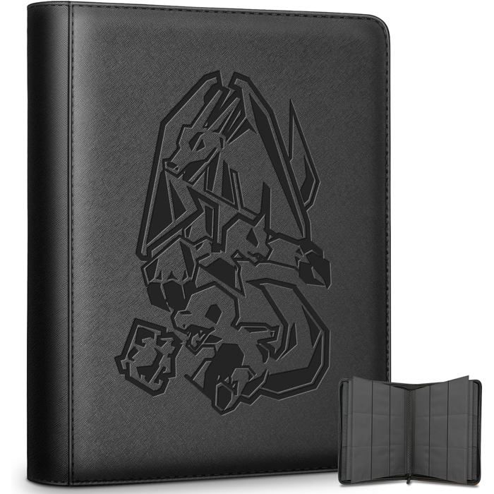 Classeur de cartes Classeur 9 emplacements Noir capacité 540 cartes Classeur de cartes Classeur 9 emplacements Noir capacité 540 cartes