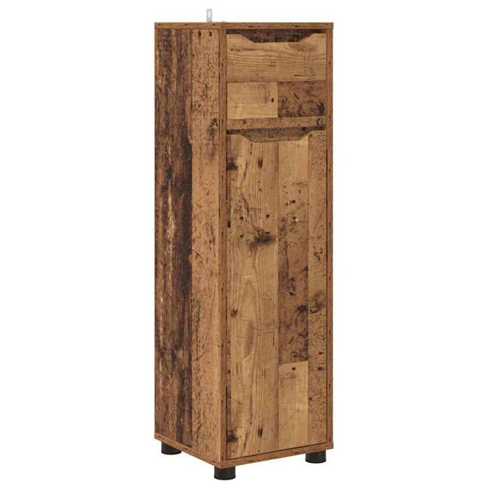 Meuble de salle de bain moderne - vidaXL - Bois dingénierie - 305x30x101 cm - Réglable en hauteur - Tiroirs et portes