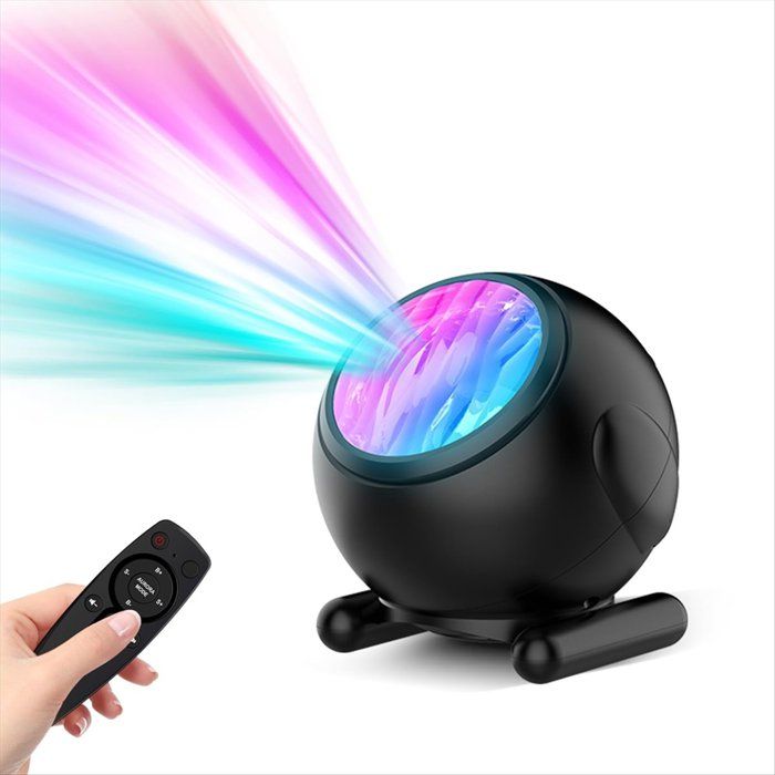Projecteur DAurores Boréales avec Bruit Blanc et Télécommande - 8 Effets Lumière Galactique Réglable pour Chambre à Coucher
